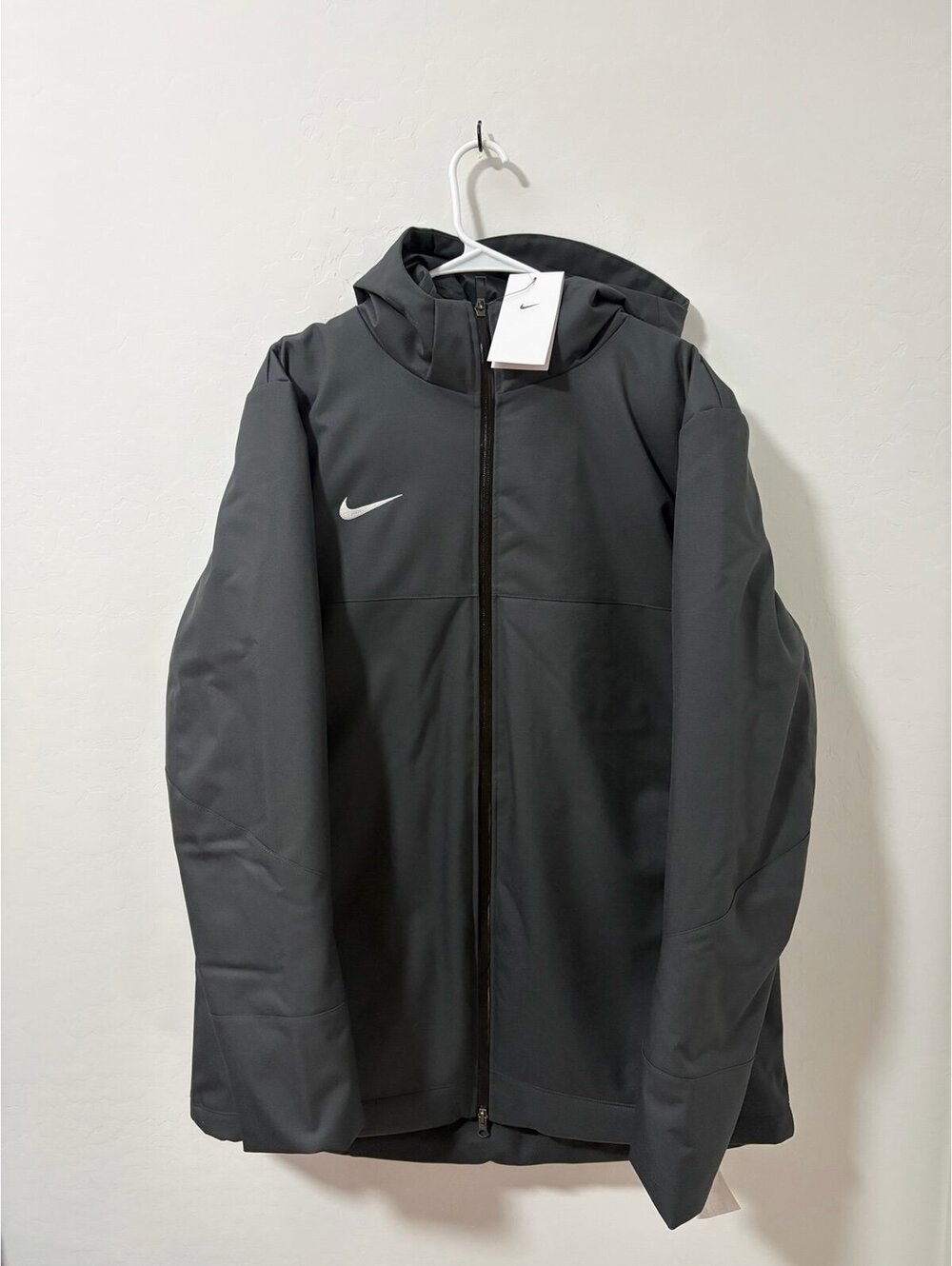 New Nike 550 Duck Down Parka Football NFL Issued Jacket Grey DJ6526-060 Size L